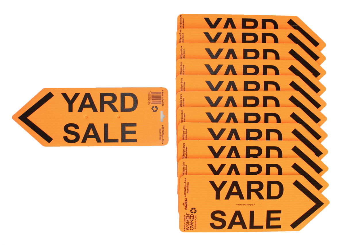 ARROWSigns-DuraOrangeYardSaleSigns-Case-of-12